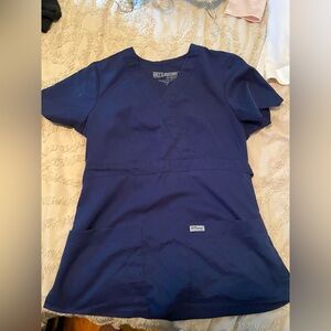 Greys anatomy blue scrub top size small